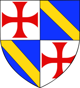 Coat of arms of Jacques de Molay as Grand Master of the Templars