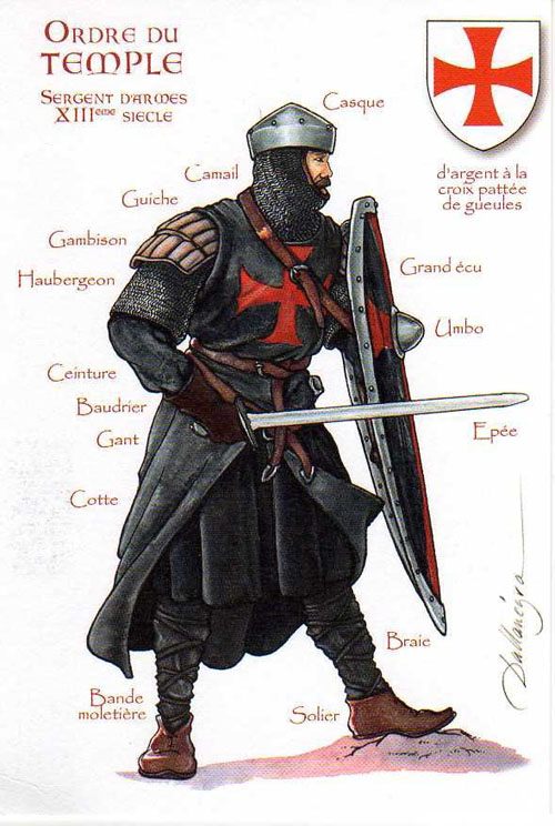 knights templar authentic armor